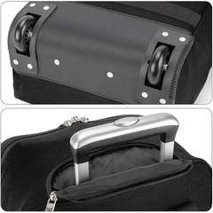 Boardingblue 17x13x8 Inches JetBlue Airlines Rolling Inches, Black