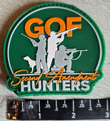 GOA Gun Owners Foundation Second Amendment PVC Hook Loop Hunters Patch Shot Show