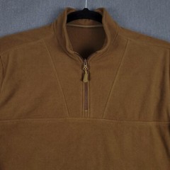 M-Tac Sweater Mens Large Coyote Brown Delta Fleece 1/4 Zip Pullover