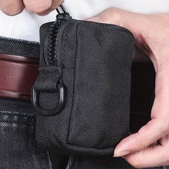 Molle Pouch Mini Wallet Key Bag Tactical Coin Purse EDC Zipper Small Waist Bag