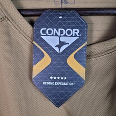 NWT Condor Mens 2XL Tan Trident Short Sleeve Battle Top Shirt Tactical