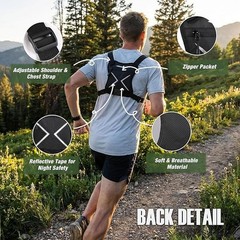 Tactical Chest Bag EDC Chest Rig Pack Running Hiking Travel Vest