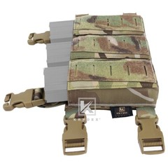 KRYDEX Triple .223 5.56 Magazine Pouch Tactical Placard with Kydex Insert Camo