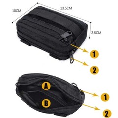 Tactical Molle Pouch Small EDC Waist Pack Military Carry Belt Hanging Waist Bag