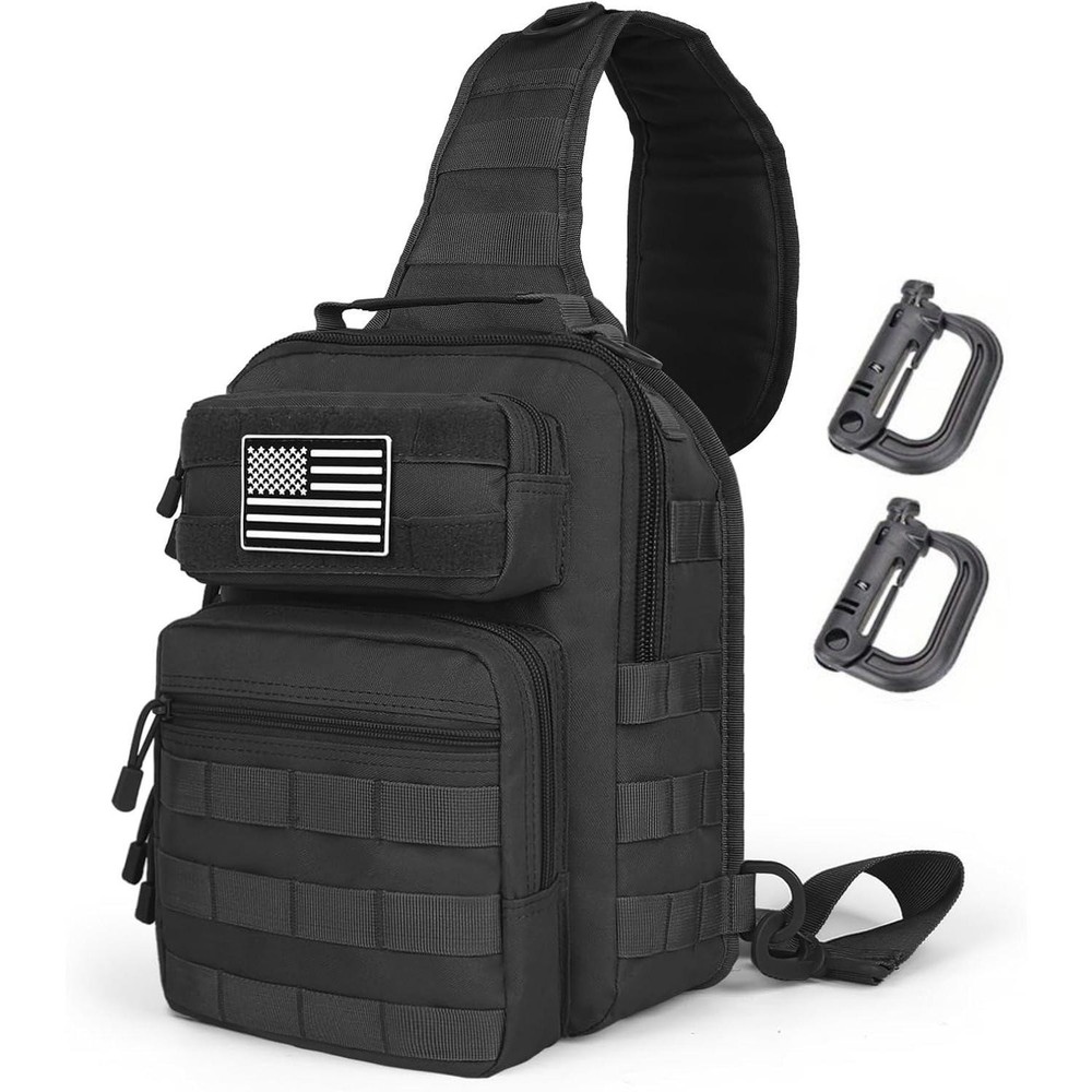 Tactical Sling Bag Small EDC Crossbody Chest Pack for Men Outdoor