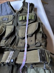 Galls Tactical Vest with Belt, Canteen, and Other Accessories, Great Condition