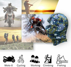 Tactical Military Balaclava Camo Full Face Mask Windproof Skull Cap Neck Scarf