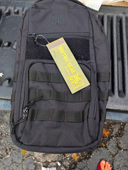 Slumberjack Black Tactical Backpack MOLLE Pack 10L Zip Closure Unisex