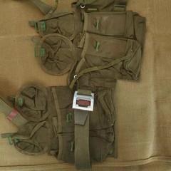 Old Inventory China PLA 63 Type Chest Rig Canvas Cover Bag