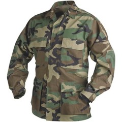 G.I. Battle Dress Uniform Shirt 100% Ripstop Cotton Made in USA — Heavily Used