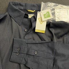 NWT First Tactical Men’s Performance Long Sleeve Polo Midnight Navy Size Med
