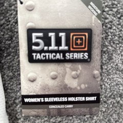 5.11 Tactical Womens Holster Shirt White Size Small 30012-010-S Tank Top Carry