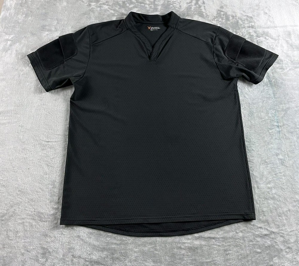Velocity Systems BOSS Rugby Shirt Mens 2XL Black Combat Tactical Military READ