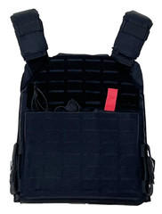 VISM Laser Cut Plate Carrier Vest w/ Kangaroo Pouch 10×12 MED-XL Tactical BLACK