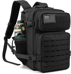 QT&QY 25L/45L Military Tactical Backpack For Men Molle Daypack 3 Day Bug Out Bag