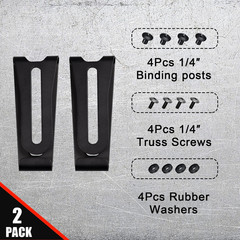 2 Pack Kydex Belt Clip Knife Belt Clip Tactical Belt Buckle Professional Metal H