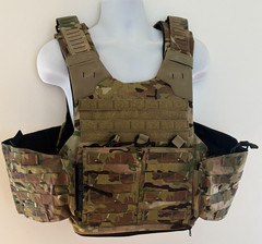 SAFARILAND Tactical Plate Rack Armor Carrier Large Multicam Molle Kangaroo Pkt