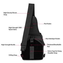 Outdoor Tactical Sling Bag Military MOLLE Crossbody Pack Chest Shoulder Backpack