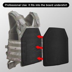 1Pack 10×12″ Tactical Body Armor Plates Bullet Proof Light Weight Level 3A Curve