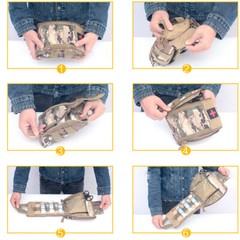 First Aid Bag Tactical Molle Bag Backpack’s Accessories Bag for Hiking Climbing