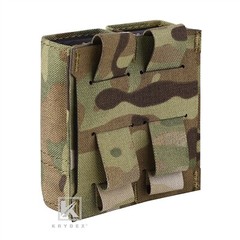 KRYDEX Tactical Double Stack Pistol Magazine Pouch Belt / MOLLE Mounted MC Camo