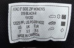 5.11 ATAC 6″ Side Zip Tactical Boots (Black) Womens Size 7 NEW IN BOX