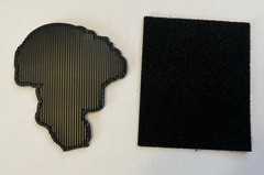 Glow In The Dark Soldier Skull Patch With Hook And Loop Closure