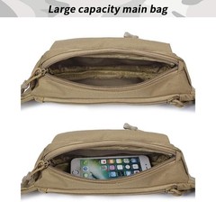 Tactical Fanny Pack Small Military WR Nylon Waist Bag Money Belt Bumbag for D…