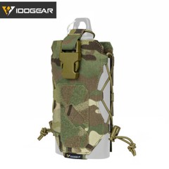 IDOGEAR Tactical Water Bottle Pouch Kettle Carrier Holder MOLLE Radio Pouch