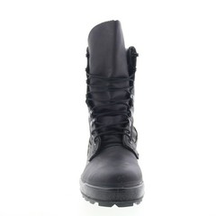 McRae Packed Navy Steel Toe Made In USA Mens Black Leather Tactical Boots