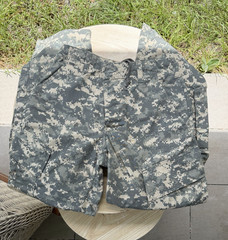 Gray Digital Camo Cargo Tactical Pants Ankle Drawstrings Cotton Blend M