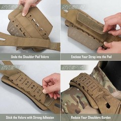 Waterproof Breathable Tactical Versatile Comfortable Sturdy Outdoor Shoulder Pad