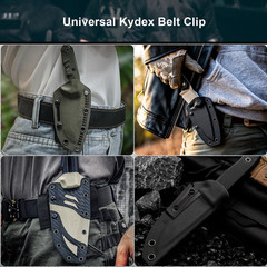 2 Pack Kydex Belt Clip Knife Belt Clip Tactical Belt Buckle Professional Metal H