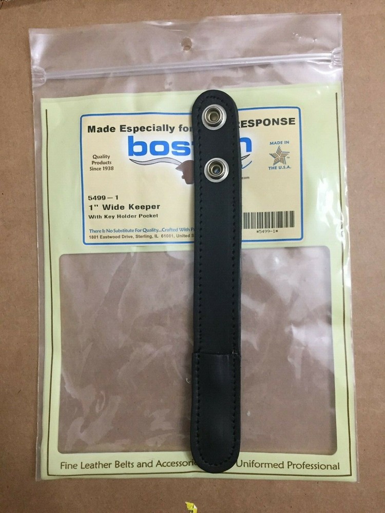 Boston Leather Basketweave Belt Keepers Police you choose style color pattern