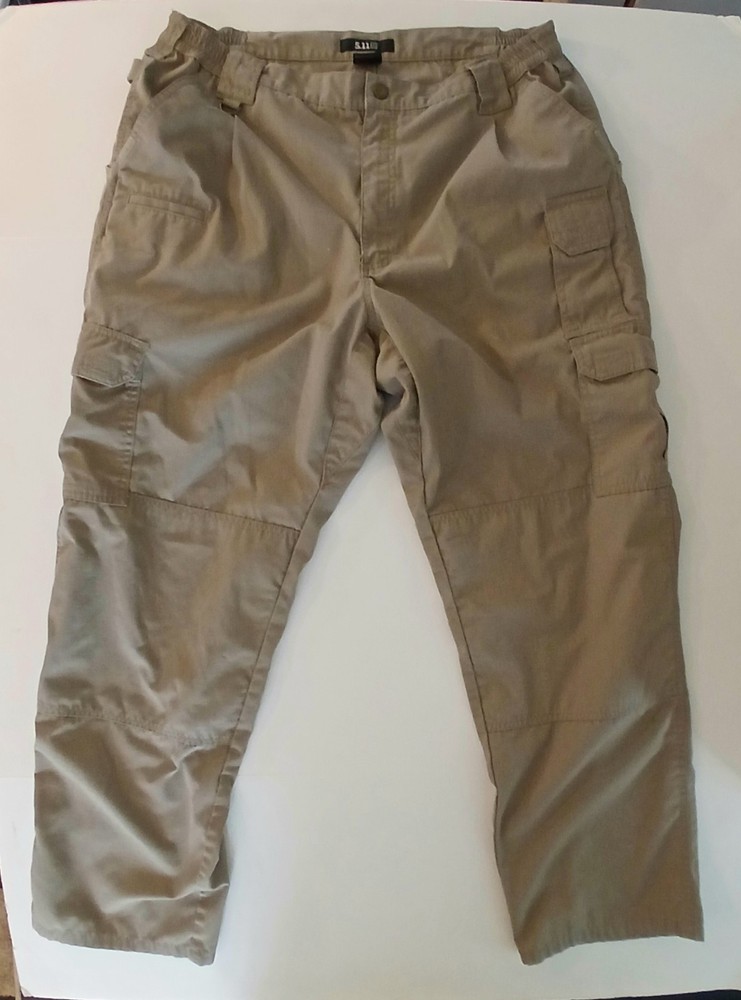 5.11 Tactical Pants 40×32 Tan Khaki Ripstop In Excellent Condition