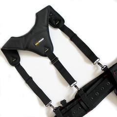 MELOTOUGH Tool Belt Suspender 3 point padded suspenders plus 3 pack suspender…