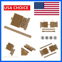 for Tactical MOLLE Vest Quick Disconnect Buckle Hook & Loop Strap & Flap Adap…