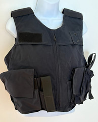 KDH Women Armor Plate Carrier Fix Pocket Side Open Front Zip M 2013-1714 Navy