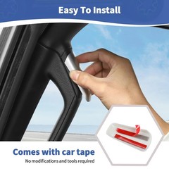 Rt-Tcz For Wrangler Jl A B Pillar Grab Handles Cover Trim Silver For Jeep