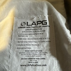 LA Police Gear Urban Ops Tactical Pants Gray Size 38×30 Preowned Excellent