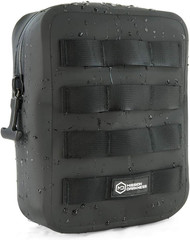 BLK Military-Grade Waterproof Faraday Pouch with MOLLE Signal Blocking & Secure
