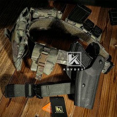 KRYDEX Tactical Thigh Strap Elastic Band Quick Release Magnetic T-Buckle