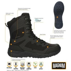Magnum Ultima 8.0 waterproof combat boots hiking lightweight trek footwear black