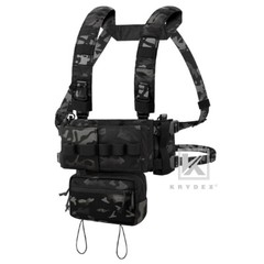 KRYDEX MK3 MK4 Micro Fight Chassis Chest Rig Modular w/ Mag Pouch Black MC Camo