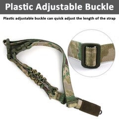 Tactical One Single Point Sling Strap Bungee Gun Sling with MLOK QD Swivel Mount