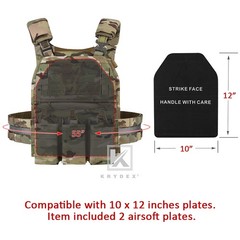 KRYDEX FCPC V5 Tactical Plate Carrier Tegris Assault Cummerbund KTAR Front Flap