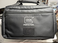 GLOCK Perfection Logo Black Nylon Tactical Gear Bag w/ MOLLE Zip Shoulder Strap