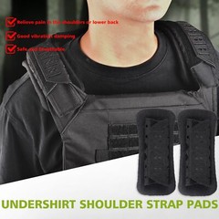 2Pcs Tactical Vest Non-Slip Durable Shoulder Pads for Outdoor Backpacks Gear