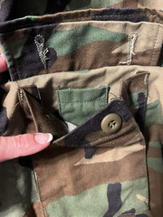 Military Jacket BDU Adult M Short Woodland Camouflage Combat Armed Forces