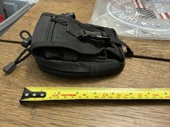 Black Tactical MOLLE Gear Bag Nylon Small with Zip Buckle Closure